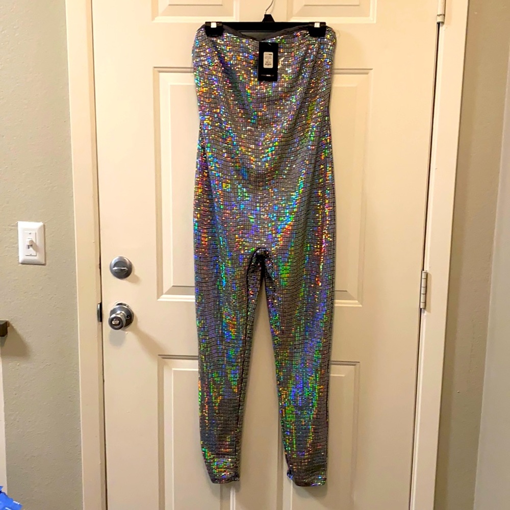 Fashion Nova “Time to Party Sequin Jumpsuit!